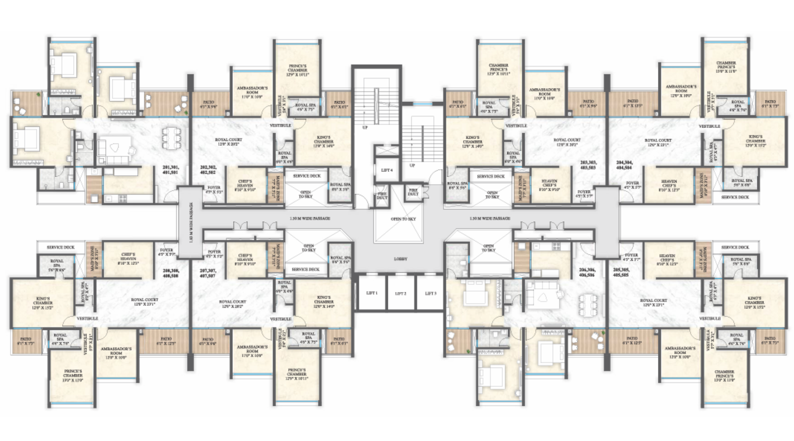 Excellaa-Primarc-Typical-Floor-Plan